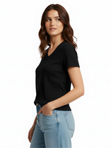 Polera de Bambú Ultra Suave - Mujer (Cuello V)