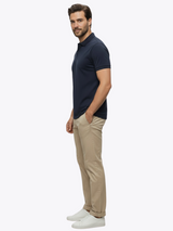 Polera Cuello Polo de Bambú Ultra Suave