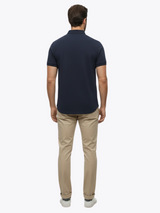 Polera Cuello Polo de Bambú Ultra Suave