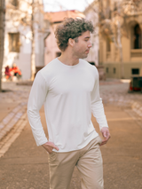 Polera de Bambú Ultra Suave Back in Time (Manga Larga)