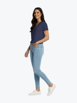 Polera de Bambú Ultra Suave - Mujer (Cuello V)