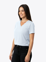 Polera de Bambú Ultra Suave - Mujer (Cuello V)