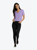Polera de Bambú Ultra Suave - Mujer (Cuello V)