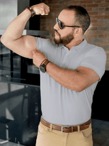 Polera Cuello Polo de Bambú Ultra Suave