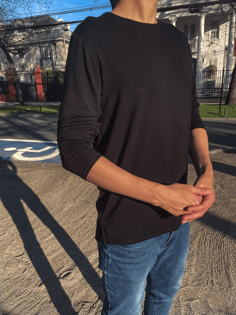 Polera de Bambú Ultra Suave Back in Time (Manga Larga)