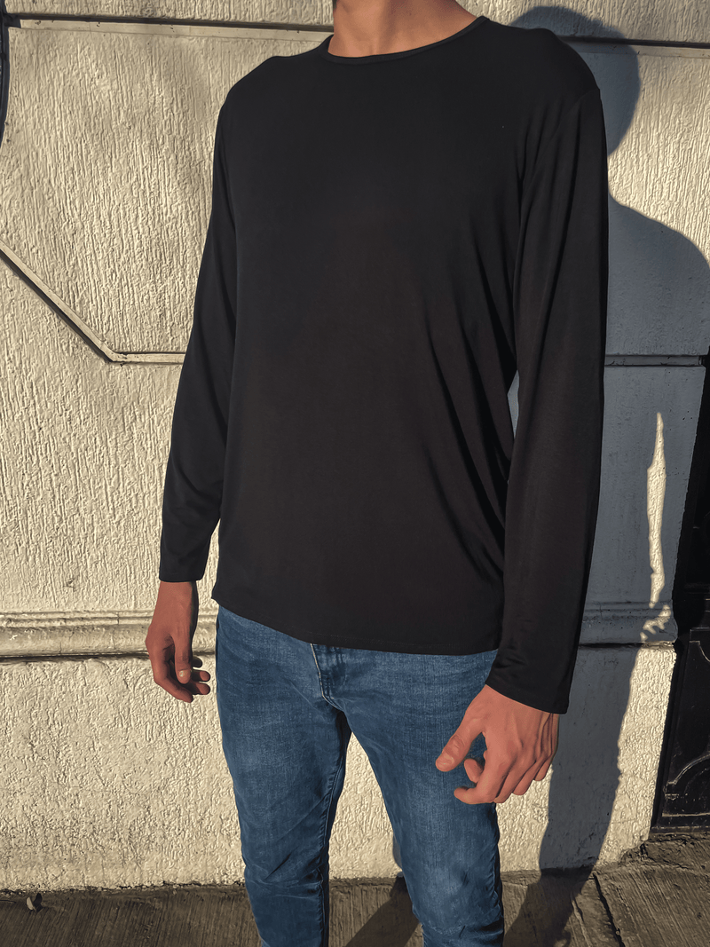 Polera de Bambú Ultra Suave Back in Time (Manga Larga)