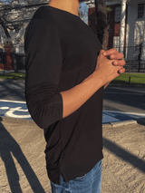 Polera de Bambú Ultra Suave Back in Time (Manga Larga)